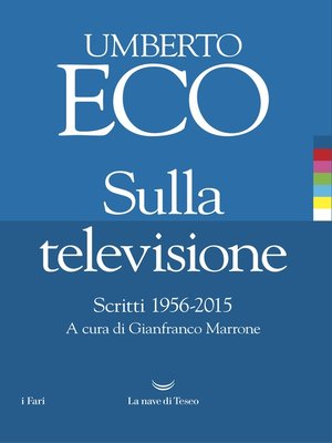 cover image of Sulla televisione